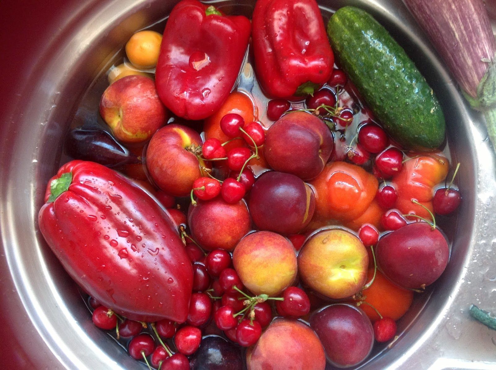 Agua para lavar fruta y verdura